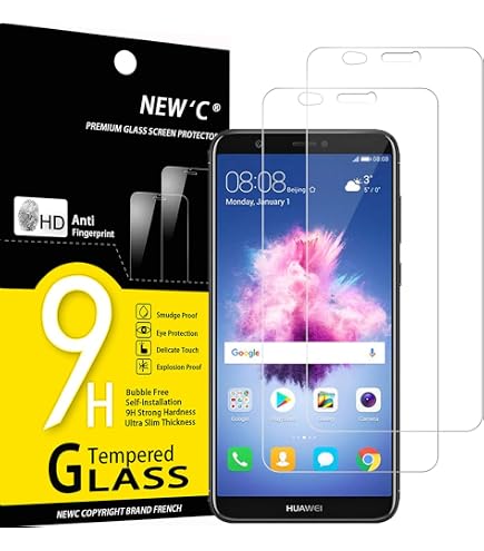 NEW'C 2 Pezzi, Vetro Temperato per Huawei Y5 2018, Honor 7S, Pellicola Prottetiv