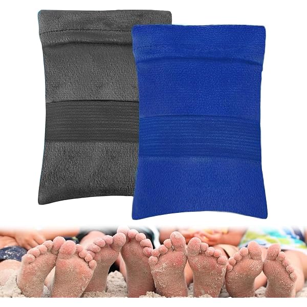 Nayyana Sandentfernungshandschuhe Set – 4 Stück, Für Erwachsene & Kinder, Weiches Handtuchmaterial