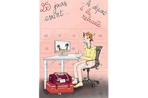 CALENDRIER EVENEMENT Carte cadeau retraite femme - Calendrier de l'avant retraite - 25 JOURS - Grand Format - Cadeau collègue