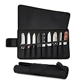 xiruiubao Knife Case, Kitchen Knife Case with 9 Compartments, Portable &amp; Waterproof Protective Bag for Professional Chef Knif