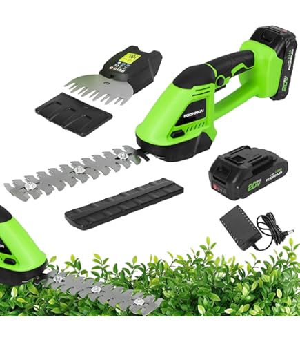 Forbici A Batteria DEWINNER 2 In 1 - 7.2V, Tagliasiepi E Tosaerba, Lame 100mm/140mm - Foto 2