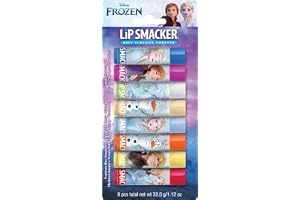 Lip Smacker Disney's Frozen Party Pack, Färgglatt Frozen-inspirerat 8-delars presentset inklusive säkra att använda smaksatta