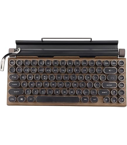 Azio MK-RETRO-L-02B-US Retro Classic Bluetooth - Wireless/USB