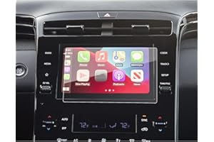 SXCY Kompatibel mit Hyundai Tucson NX4 2021 2022 2023 2024 Navigation Schutzfolie, 8 Zoll Display Audio Tempered Glas Displayschutzfolie, 9H Härte Kratzfest Anti-Fingerabdruck Tucson NX4 Zubehör