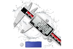 Pied a Coulisse, Orthland Pied à Coulisse Digital Professionnel Caliper 150mm, Pied Coulisse Acier Inoxydable Grand Écran LCD Précision Réglable 0.02mm avec Mesure en Profondeur Intérieur et Extérieur