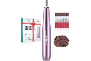 ‎COSLUS COSLUS Elektrische Nagelfräser für Gelnägel: 20000 u/Min Draht Einstellbare Geschwindigkeit and Drehrichtung Maniküre und Pediküre set，Nagelfeile Fräser für Gelnägel Acrylnägel (Lila)