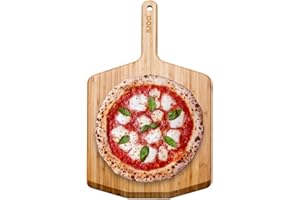 Pelle à pizza en bambou 30,5cm Ooni. À la fois pelle a pizza et planche à découper, elle est idéale pour votre four a pizza!