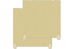 HzdaDeve Planche texturée double face en PEI 235 x 235 mm - Plateforme flexible en acier à ressort pour Ender 3 V3/Ender 3 V3 KE/Ender 3 V3 SE/K1/K1C/Neptune 3/4 Pro/Ender 5 S1/SV05 (doré)