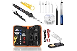 ChaneeHann Fer a Souder, Température Réglable 180-500°C, 15 in 1 Soldering Iron avec Affichage LCD de la Température, Station de Soudage 80W pour Débutants, Réparation électronique, DIY