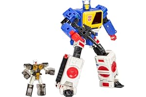Transformers Legacy Evolution Voyager-klasa Twincast (17,5 cm) i Autobot Rewind figurki akcji