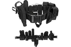 Kyrio Modular Equipment System Taktischer Hüftgurt mit Beuteln Taktischer Dienstgürtel mit Komponenten Holster für die Sicherheitsjagd von Strafverfolgungsbehörden