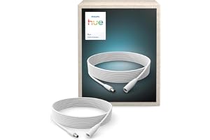 Hue Flux LED-ljusslinga förlängningskabel, 5 meter | Tillbehör, flexibel inomhusbelysning, minimalistisk design, enkel installation, säker lågspänningsinstallation (IP20)