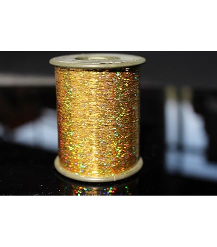 Bobina Mylar Flashabou Olografico Per Fly Tying – 0.25 Mm X 12000 M – Colore Rame - 5