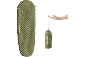 Naturehike Thermal 3,5 R Matelas de Camping Ultra léger - 4 Saisons (-6 °C) - Auto-gonflant avec Sac Gonflable - Matelas Gonflable Durable - Haute Valeur R - Haute Isolation - pour l'hiver