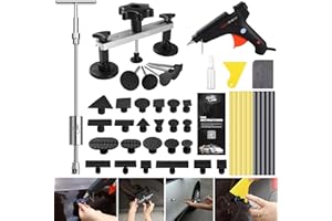 Fly5D Kit Debosselage sans Peinture Carrosserie Voiture, Outil de Réparation Carrosserie Voiture avec Barre en T et Extracteur de Pont pour Machines à Laver, Réfrigérateurs