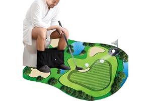 WiDream Golf, presentset för toalett, golfset för bad, golfset för toalett för minigolfövning i alla badrum, fars dag, födelsedag, jul