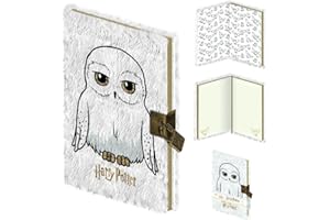 PYRAMID INTERNATIONAL HARRY POTTER (HEDWIG) A5 LOCKABLE NOTEBOOK (PLUSH)