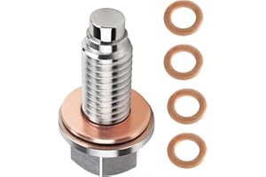 Xibao Kit Vidange Voiture,Kit de Vis à Huile de Voiture Avec Rondelle,Boulon De Vidange Carter D'huile Moteur Voiture D'alliage,Convient à la Plupart des Voitures,Bateaux et Motos (M12x1.75)