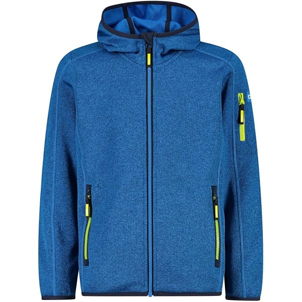 Veste Polaire Enfant CMP Avec Capuche - Haute Chaleur Highloft, Zip Complet, Poches Zippées - Pour Plein Air