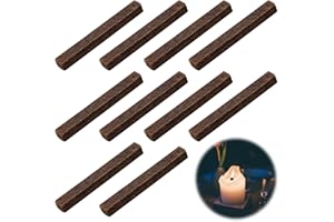 SITARCMIN 10 Stück Kerzendochte 1 * 1 * 9cm, Ersetzbare Dauerdochte für Kerzenreste, Wachsfresser Indoor Outdoor, Schmelzfeuers für Kerzenreste Indoor