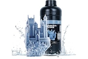NOVA3D Water Washable Resin 3D Printer Rapid Photocuring UV 405nm Resin Standard polymer Resin for LCD/SLA/DLP, 1000g/Grey…