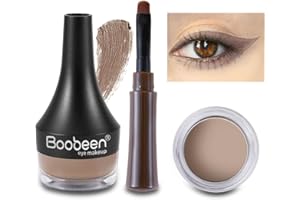 Boobeen Eyeliner Wodoodporny żelowy eyeliner Żelowy eyeliner odporny na rozmazywanie Zestaw do makijażu oczu Trwały przez cały dzień Łatwy w aplikacji