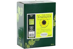 JEMANGE FRANCAIS.COM EPICERIE QUALITATIVE LACULTUREDUGOÛT Jemangefrancais Première Pression à Froid Huile de Tournesol Vierge en Bib, 3 L