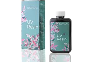SANAAA Resina UV 100g Indurimento di Un Minuto Resina UV Trasparente di tipo duro a polimerizzazione rapida per sigillo, bicchiere, penna, orecchino fai-da-te Creazione di gioielli con ciondolo