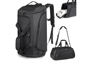 LXQMHB Sac de Sport Homme 40L Sac de Voyage Femme Cabine Etanche Weekend Femme, Grande Travel Gym Bag Weekend 3 en 1 Portable Duffle Bag