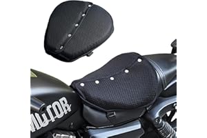 PHYIFLBEY Motorcycle Seat Cushion Gel Double-Layer Structure, Double Shock Absorption, Breathable Universal,Motorcycle Gel Seat Pad Double Open Structure, Effective Sun Protection