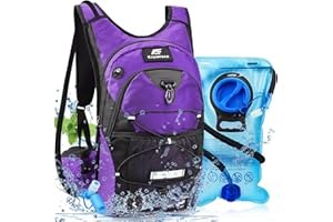 Expansea Trinkrucksack mit Trinkblase 3L BPA-Frei, Wasserdichter Outdoor-Rucksack, Rucksack mit Trinksystem, Rucksack Outdoor für Draußen Sport, Laufen, Radfahren, Wandern, Bergsteigen, Skifahren