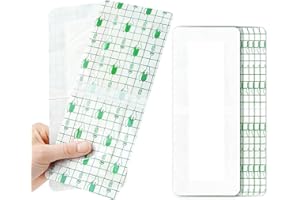 KUOXAN 15 Pcs Waterproof Dressings for Wounds, Adhesive Dressings for Wounds, Large Waterproof Dressing for Wound for Swimming Shower Tattoo Aftercare Skin Protection