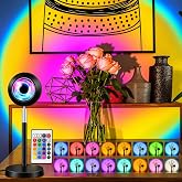 Kyrotech RGB Sunset G&uuml;n Batımı Projekt&ouml;r, 16 Renk Modlu, LED Ambiyans Işığı, HD Kristal Lens, 360&deg; D&ouml;ner Başlık, Uzaktan Kuma