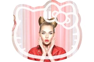 IMPRESSIONS VANITY · COMPANY Impressions Vanity Hello Kitty Wall Mirror with Wi-Fi, Smart Touch Sensitive Makeup Vanity Mirror with App Controller and Color Changing Dimming LED Strip Light