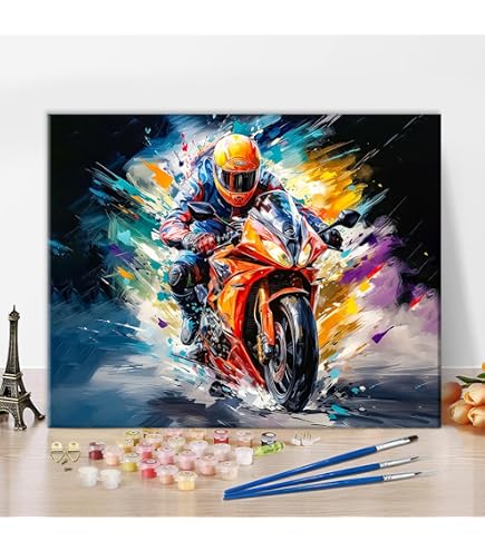 WEMEON Schilderen Op Nummer Voor Volwassenen – Kat Thema 40x50 Cm, Acryl Verfset Met Penselen, Ideaal Voor Ontspanning En Thuisdecoratie (zonder Lijst)