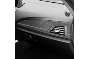 ‎BETTERHUMZ BETTERHUMZ Auto Armaturenbrett Verkleidung Verkleidung kompatibel mit BMW F22 F20 F23 M235i M240i 228i 116i 218i 220i 118i 125i 225i 2012-2019 für Alcantara Mittelkonsole Aufkleber Innenzubehör (B,