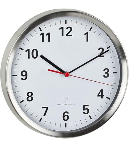 Orologio da parete 30 cm Argento DEC022263