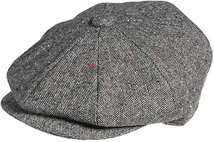 Peaky Blinders - Casquette style gavroche - 8 pièces - Casquette plate 100 % coton