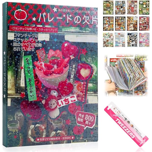 Flavizo 650+Pcs Sticker Book, Japanese Sticker Book for Journaling