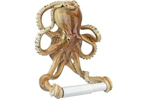 Design Toscano JQ8834 Tentacles Bathroom Toilet Paper Holder, Multi-Colour, 12.5x20.5x24 cm