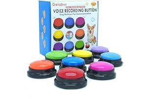 Gelabur Set de 8 Boutons de Chien pour la Communication, Boutons enregistrables pour la Classe
