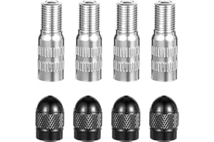 JIYIN 4 Stück 27mm Ventilverlängerung Autoventil Set, Autoventil Verlängerung Autoventil Ventil Verlängerung Adapter Verlängerung Ventilkappe Ventil Verlängerung für Scooter Auto LKW