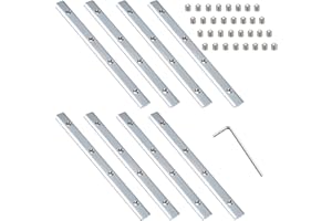 alwaiiz Lot de 8 connecteurs de trajectoire en aluminium pour rainure en T de la série 2020 - Profilé de barre - Groove 6 mm - Profilé extrudé en aluminium (2020-8 pièces)
