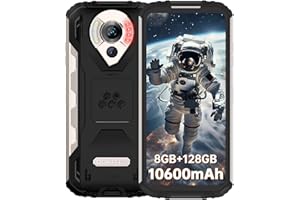 OUKITEL WP16 (2022) Telefon komórkowy outdoorowy bez umowy, 8 GB RAM + 128 GB ROM, akumulator 10600 mAh, IR 20 MP, widoczność w nocy, IP68/69K, 6,39" HD+, 4G Dual SIM NFC/Face ID