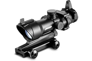 AOMEKIE Lunettes de Visée à Point Rouge/Vert Illuminé à Portée Rapide pour Airsoft Riflescope à Point Rouge avec Montage sur Rail Picatinny 20mm/22mm