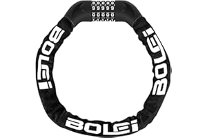 BOLEi Fahrradschloss Zahlenschloss Hohe Sicherheit,7mm Fahrradschloss mit Zahlencode,88cm Kettenschloss Fahrrad,Anti-Diebstahl Fahrradschlösser für Fahrrad,E-Bike,Tür,Zaun,Grill