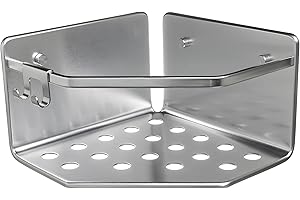 TATAY Corner basket Collection Serenity, Made of Aluminium, Color Silver. Measures 20x20x12 cm