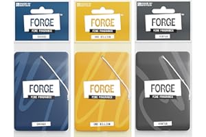 FORGE Car Air Fresheners for Men - Luxury Perfume Triple Pack (Savage, One Billion, Ventus) - Long-Lasting Scents & Odour Eliminators - Premium Hanging Auto Deodoriser for Fresh Smell - UK Aroma Essentials