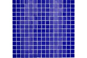 CONWIRE Mosaïque en verre pour piscine - Bleu outremer - Bleu foncé - Spots muraux - Pour cuisine et douche