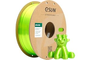eSUN PLA Soie Filament 1.75mm, Soyeux Brillant Imprimante 3D Filament PLA, Précision Dimensionnelle +/- 0.05mm, 1KG Bobine (2.2 LBS) Filament d'impression 3D pour Imprimante 3D, Vert Clair Soie